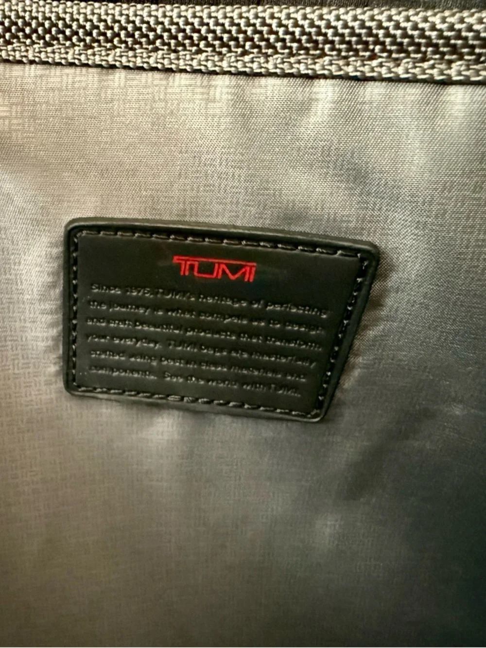 Tumi Black Nylon Laptop Briefcase with Dual Handles
